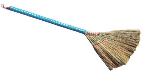 Choi Ba Lai Reisigbesen Vietnam 99cm Besen Sweeping Broon Asiatischer Kehrbesen mit Siel Walis Tambo