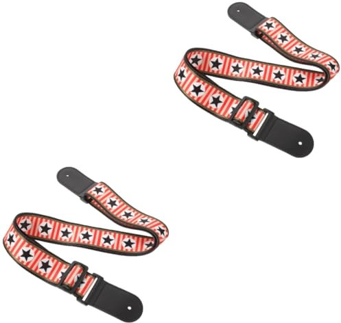 ibasenice 2stücke Ukulele Gitarrengurt Mit Verstellbarem Design Strap Für Bass Gitarre Robust Und Langlebig Für Musiker Und Bands Mit Außergewöhnlicher Tragfähigkeit Und Komfort