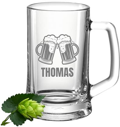 Bierkrug mit Gravur - Personalisierte Geschenke Männer Zur Perfektion gereift - Geschenke für Sie & Ihn - Bierglas Geschenkidee für Herren, Freunde Vatertag -Geburtstagsgeschenk Bierfreunde