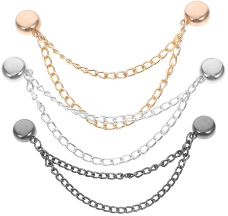 Magnetische Hemdclips für Damen, 9 Stück, Aluminiumlegierung, Nadellos | Verstellbar, Sicherer Halt und Multifunktionale Nutzung, für Hemden und Damenjeans, in Silber Schwarz Gold