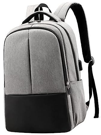 jojofuny Mochila Para Ordenador Portátil Carga Usb Moderna Gran Capacidad Ajustable Resistente Para Hombre