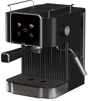 LISHAOHU Macchina for caffè Espresso Semiautomatica, Macchina da caffè Multifunzione, Serbatoio Rimovibile da 1,7 Litri, Macchina da caffè Professionale con Barra di Schiuma di Latte A Vapore