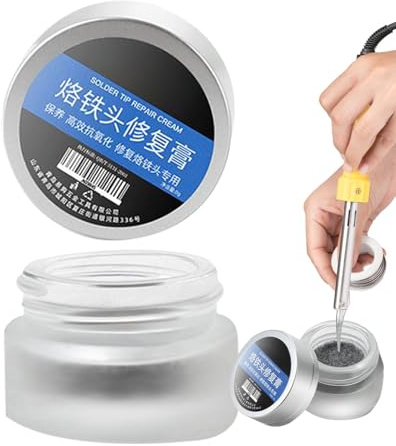 Pâte de nettoyage pour pointe de fer à souder | Crème d'étamage, outils de réparation électroniques non acide, accessoires de soudage pour nettoyage de soudure
