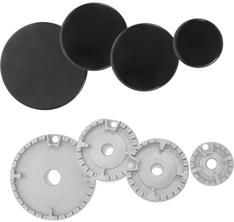 DOITOOL Set 1 Pezzo Parte Bruciatore Fornello Gas in Alluminio e Ferro Leggero e Portatile, Accessorio Sostitutivo per Piano Cottura Cucina Prestazioni Affidabili