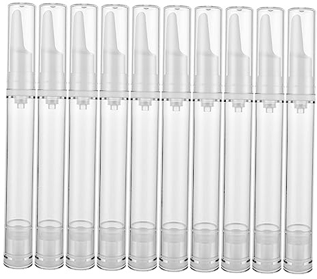OFFIGAM 10pièces Bouteilles Airless Pour Sérum Contour Des Yeux Flacons Vacuums Cosmétiques Étanches Et Réutilisables
