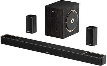 ULTIMEA Skywave X40 5.1.2ch Wireless Surround Sound System for TV, Soundbar with Dolby Atmos, 530W Soundbar with Wireless Subwoofer, GaN Amplifier, 4K HDR Pass-Through, HDMI eARC, Bluetooth 5.4