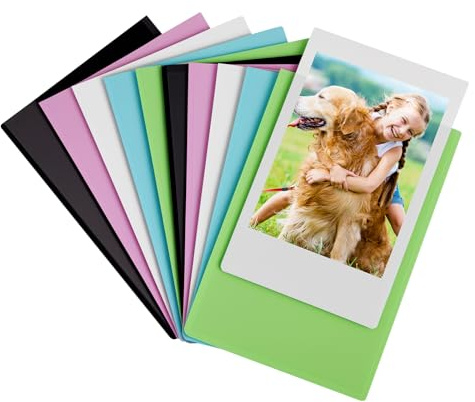 VINATO Foto Imanes Nevera, 10 Piezas 9 × 5,8 cm Marcos de Fotos Magnéticos, Iman Nevera Portafotos Magnéticos para Polaroid Instax Mini Fotos, Multicolor