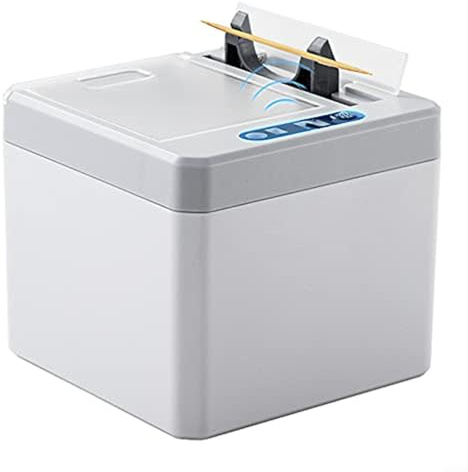 EXTRWORY Porte-cure-dents électrique avec capteur automatique, grande capacité, alimenté par USB, boîte de rangement hygiénique pour cuisine, salle de bain, bureau (gris)