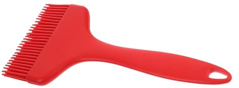 SEWACC Pinceau Silicone Large pour Badigeonnage Cuisine Résistant Haute Température Brosse à Huile Barbecue et Pâtisserie Ergonomique Antidérapante Rouge