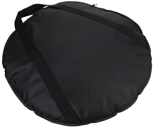 Toyvian Gepolsterte Handbeckentasche mit Strap aus Strapazierfähigem Oxford Stoff 59X59cm Schwarz Stoßfest für Musiker und Instrumententransport