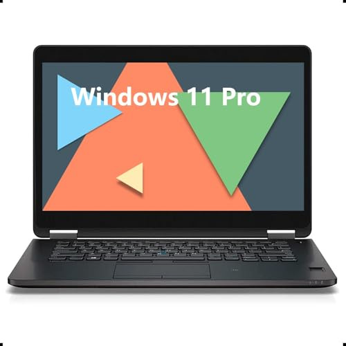 Dell Latitude 7470 Business Laptop, notebook FHD da 14 pollici, Intel Core i5-6300, 8 GB di RAM, SSD da 256 GB, tastiera US QWERTY Keyboard, Windows 11 Pro (ricondizionato)