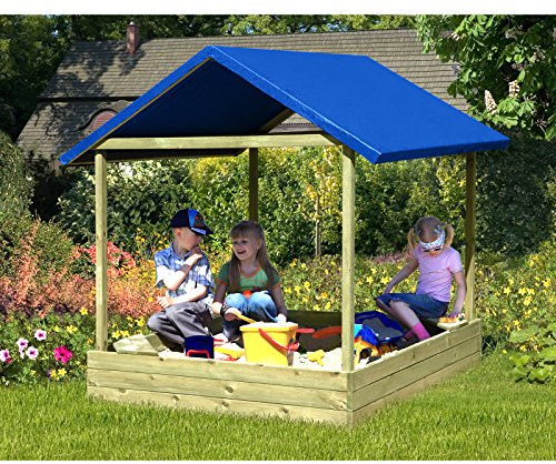 Gartenpirat Sabbiera Sophie in Legno con Tetto della ditta