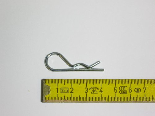 Federstecker 2 mm einfach, verzinkt, 100 Stück