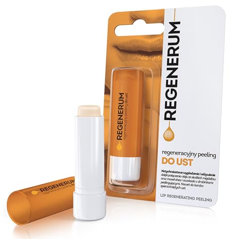 Regenerum - Lip Peeling - Intensive Moisturization & Nourishment for Very Chapped Skin, Silica Exfoliation, Firmness Restoration, and Protection - 5g