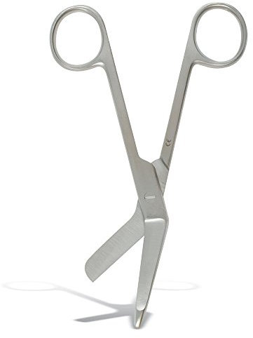 Reliance Medical - First Aid Bandage And Next To Skin Cuts Stainless Steel Scissors In Case Of First Aid Or Paramedic Emergency EMT (5.5 Inch Size) For Nurses, Doctors, Firefighters, Paramedics