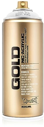 Sprühdose Montana Gold fluoreszierende UV Farbe disco white 400ml