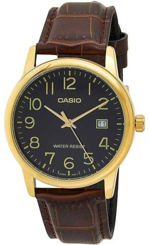 Casio Mens Quartz Watch, Analog Display and Stainless Steel Strap MTP