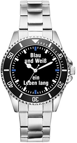 KIESENBERG Gelsenkirchen Fußball Fan Uhr – Sportliche Armbanduhr im Fan-Design Stilvolle Herrenuhr mit Fußball-Motiv Geschenk für echte Fans aus dem Ruhrgebiet Kohlenpott Ruhrpott - 2556