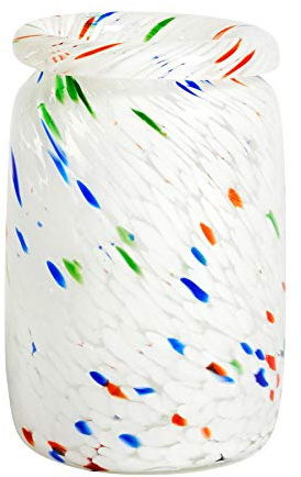 Hay Vase, Glas, bunt, Ø: 14,3 x H: 22,2cm