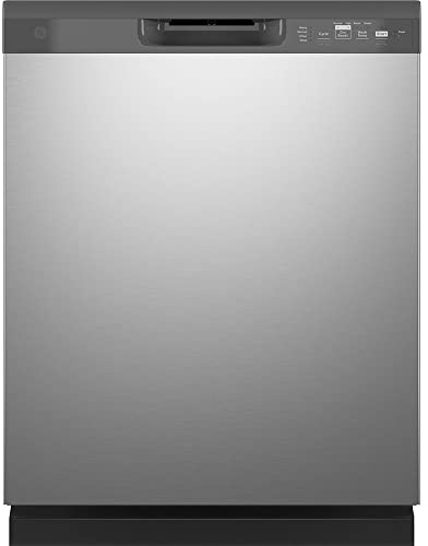 GE 24 in. Built-in Tall Tub Front Control Stainless Steel Dishwasher with Dry Boost, 59 dBA GDF510PSRSS