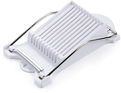 Boiled Egg Slicer Luncheon Meat Slicer Stainless Steel Wires Multi Purpose Slicer Multifunctional Egg Cutter for Evenly Slicing Ham Banana and Strawberry