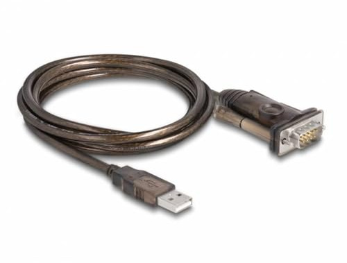 62646 - Adaptador USB 2.0 Tipo-A a 1 x Serial RS-232 D-Sub 9 Pin macho con tornillos 1,5 m