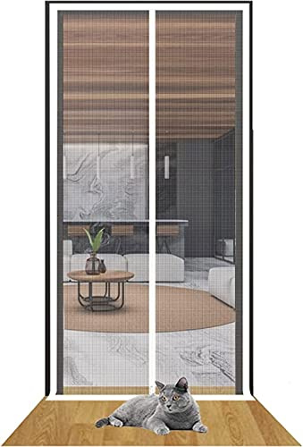 Haustiersicher Cat Screen Katzennetz Für Balkon, Haustiere Bildschirm Tür, Verhindern, DASS Katzen Aus Laufen, Katze Mesh Tür Bildschirm Für Wohnzimmer, Schlafzimmer, Küche ( Color : Weiss , Size : 90
