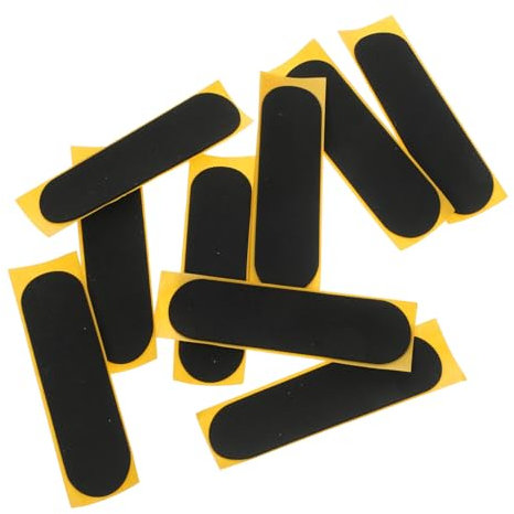 Toyvian Schaumstoff Griffband Fingerboard 10 Stück Anti Rutsch Fingeraufkleber Schwarzer Schaumstoff 28 X 100mm Abgerundete Ecken Selbstklebend Fingerskateboard Zubehör Passend für Kleiner Skateboards
