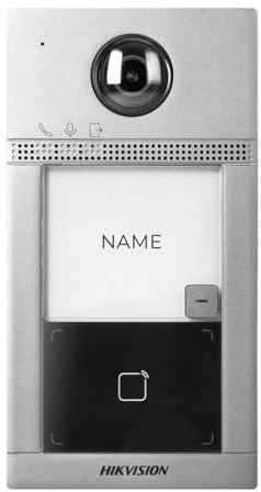 Hikvision Outdoor Metal Station IP65 Wireless Doorbell with Wifi Camera Outdoor Wireless Silver Colour Video Surveillance Kit Standalone or with Monitor