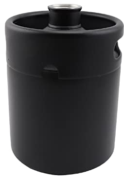 Attrezzature per infustare 2L / 3.6L / 5L Homebrew Beer Mini Keg Pressurizzato Growler Dispenser di Birra alla Spina Nero Opaco Spillatori per Birra (Color : Black 2L)