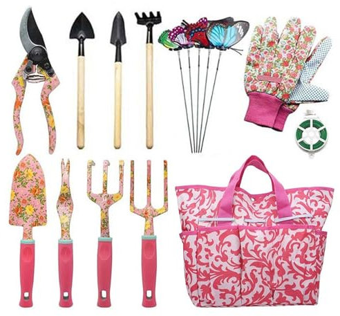 Gartengeräte-Set für Kinder,Gartengeräte-Set für Kinder - Kinder-Gartengeräte-Set für den Außenbereich,Gartengeräte-Set aus Aluminiumlegierung zum Pflanzen, Beschneiden und Endbearbeiten