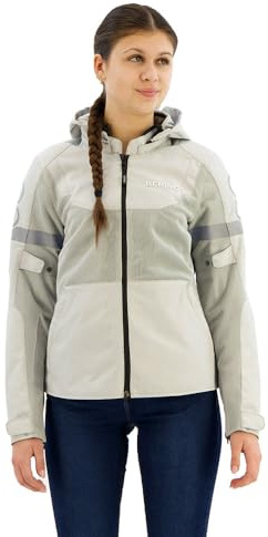 BERING Profil 17353 Giacca tessile moto da donna, grigio, 38