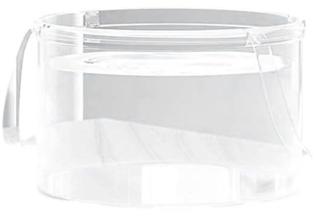 Folding Washing Up Bowl – Transparent Bucket with Handles for Gardening Beach Travel Laundry