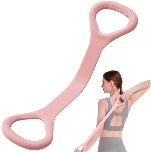YIHAOH Figure 8 Bande de Résistance Élastique pour Bras, Elastique Sport pour Exercices de Bras, Bande Élastique pour Le Dos, Adaptée au Yoga Bande Élastique Extensible Multifonctionnelle