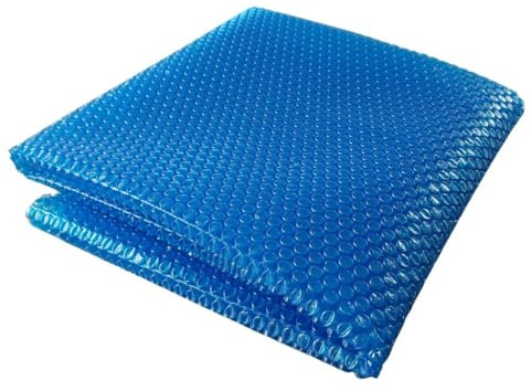 CoverMio Solarfolie Pool rund | Solarplane für Pool | blau | Stärke 400 mµ | zuschneidbar | Solar Poolabdeckung zum Poolwasser erwärmen (blau, Ø 4,88 m)