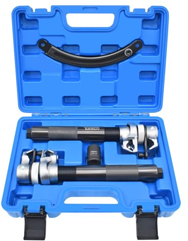 Yuesstloo Coil Spring Compressor Tool Automotive Heavy Duty Macpherson Strut Spring Compression Set with Extendable Safety Bracket for Car ATVs Trucks, Max Load.2700LB