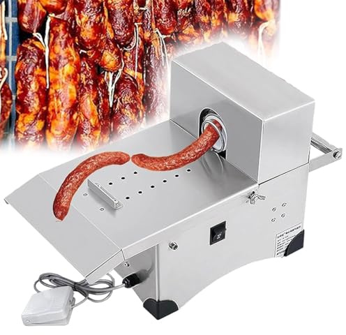 YXYLJOZ Insaccatrice Automatica, Macchina per Legare e confezionare Salsicce, insaccatrice elettrica per Salsicce, Diametro Massimo 50 mm, per ristoranti, Due modalità.