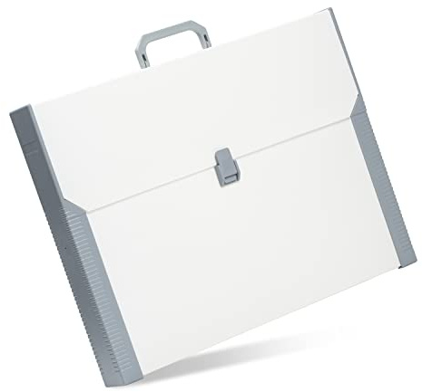 Aristo - Valigetta da trasporto in plastica, formato A3, per supporti da disegno Aristo, colore: Beige/Grigio