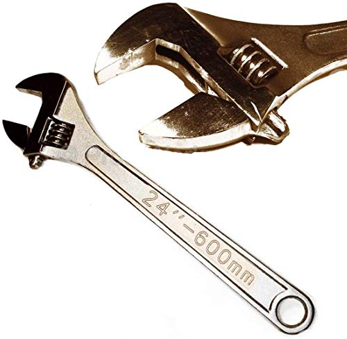 24 Engländer Länge 600 mm Verstellbar Rollgabelschlüssel Extra Stark Schraubenschlüssel 24 Zoll Verstellbarer Schraubenschlüssel Franzose