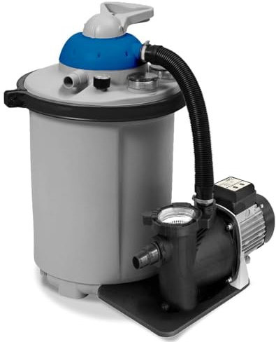 SPIDO - Groupe de Filtration Piscine Spid’O POOL Combo-10 - Pour Bassin 35 m³ - Média Filtrant Aqualoon Inclus - Débit Puissant