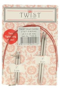 ChiaoGoo TWIST Lace Combo Set, 5 cm & 8 cm, 3,25 mm, 1 Set