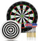 AllRight 6 Series Dartscheibe Steeldart Dartboard Steeldartscheibe mit 6er Dartpfeile Metallspitze, Dart Scheibe Durchmesser 44,5 cm
