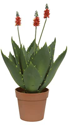 Agave Topf Kunstpflanze Kunstblume Zuhause Hochzeit Büro Dekoration grün H 60 cm Ø 42 cm