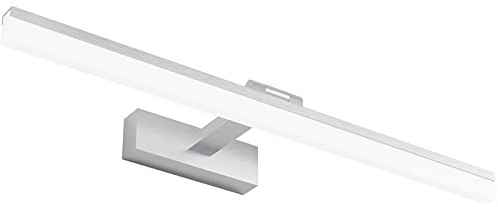 Klighten 18W LED Spiegelleuchte 180° drehbar Badleuchte 6000K, Silber | Wasserdicht IP44, Aluminium + Eisen, 60CM LED Spiegellampe für Spiegelschrank, Badezimmer