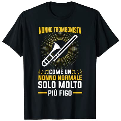 Herren Posaune Opa Posaune Jazz Musik T-Shirt