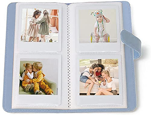 Mini album fotografico compatibile con Fujifilm Instax Square SQ6, 80 tasche, per fotocamera Instax Square SQ1/SQ10/SQ20/SQ6 Instax e stampante SHARE SP-3, colore: Blu