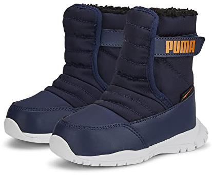 PUMA Unisex barn Nieve Boot WTR Ac Inf sneakers, Peacoat vibrant orange blå, 25 EU