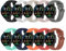 CHULN 10 Piezas Correa Compatible con Xiaomi Mi Watch/Xiaomi Watch S1/S2/S3/Xiaomi Watch S1 Active/Xiaomi Mi Watch Color Sport, 22mm Suave Silicona Ajustable Smart Watch Correa