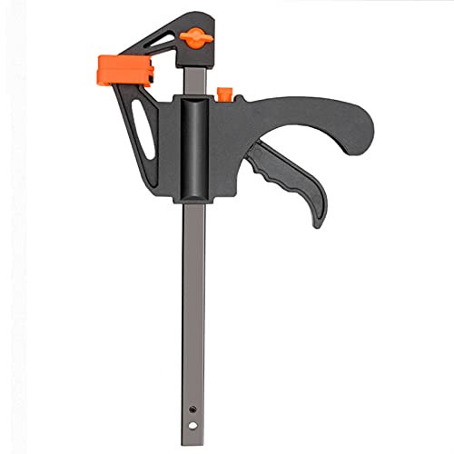 DIY Wood Tool Clamp 4 Inch Clip Quick Ratchet Release Speed Squeeze Wood Working Work Bar F Clamp Clip Kit Spreader Gadget Tools DIY Hand Tool Woodworking Clamp