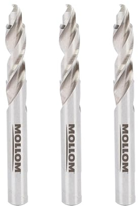 MOLLOM Forets à étages de 3 pièces pour scie cloche au carbure | Foret central pour scie-cloche au carbure pour métal, acier, fer, aluminium, bois, plastique